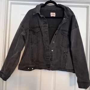Grey/Black Jean Jacket